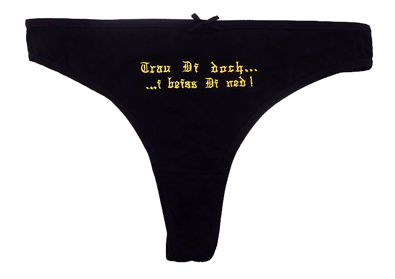 Bild 1 von Tanga<br>Trau Di doch ... i beiss Di ned  / (Größe) M