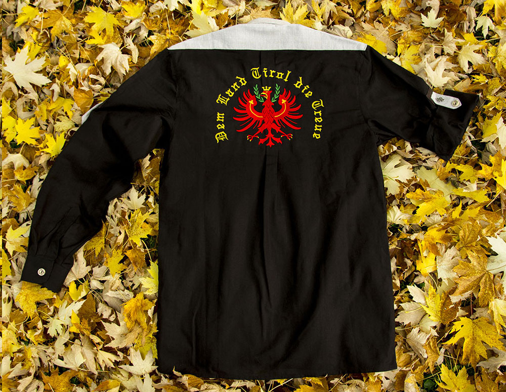 Bild 1 von Elegantes Trachtenhemd<br>langarm<br>schwarz  / (Größe) XXXXL ( + 5,- &euro; )