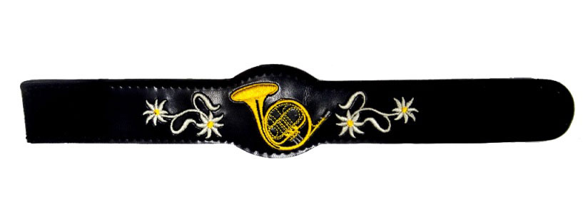 Bild 1 von Lederarmband<br>Horn  / (Ausführung) Damen / (Farbe) schwarz / (Verschluss) mit Klettverschluss