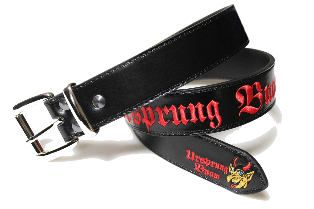 Bild 1 von Ledergürtel<br>Ursprung Buam 1  / (Länge) 125 cm / (Farbe) schwarz-glänzend