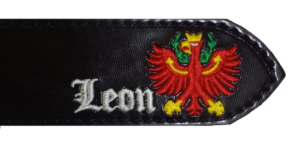 Bild 1 von Wunsch-Ledergürtel  / (Länge) 90 cm / (Farbe) dunkelbraun (+ 2, &euro;) / (Namensstick) nein