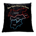 Bild 1 von Kissen<br>Dem Land Tirol die Treue<br>mit Landkarte  / (Ausführung) Ein Tirol
