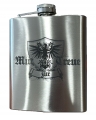 Flachmann 7 oz<br>Mut zur Treue<br>mit/ohne 2 Schnapsglasl